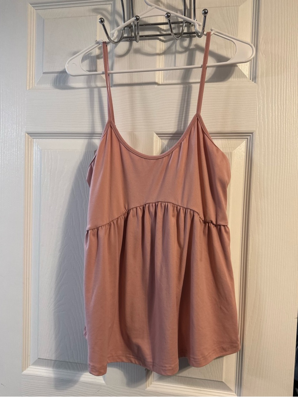 Women's Dusty Pink Spaghetti Strap Tank Top